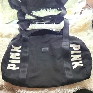 VS PINK Black Mini Duffle Bag